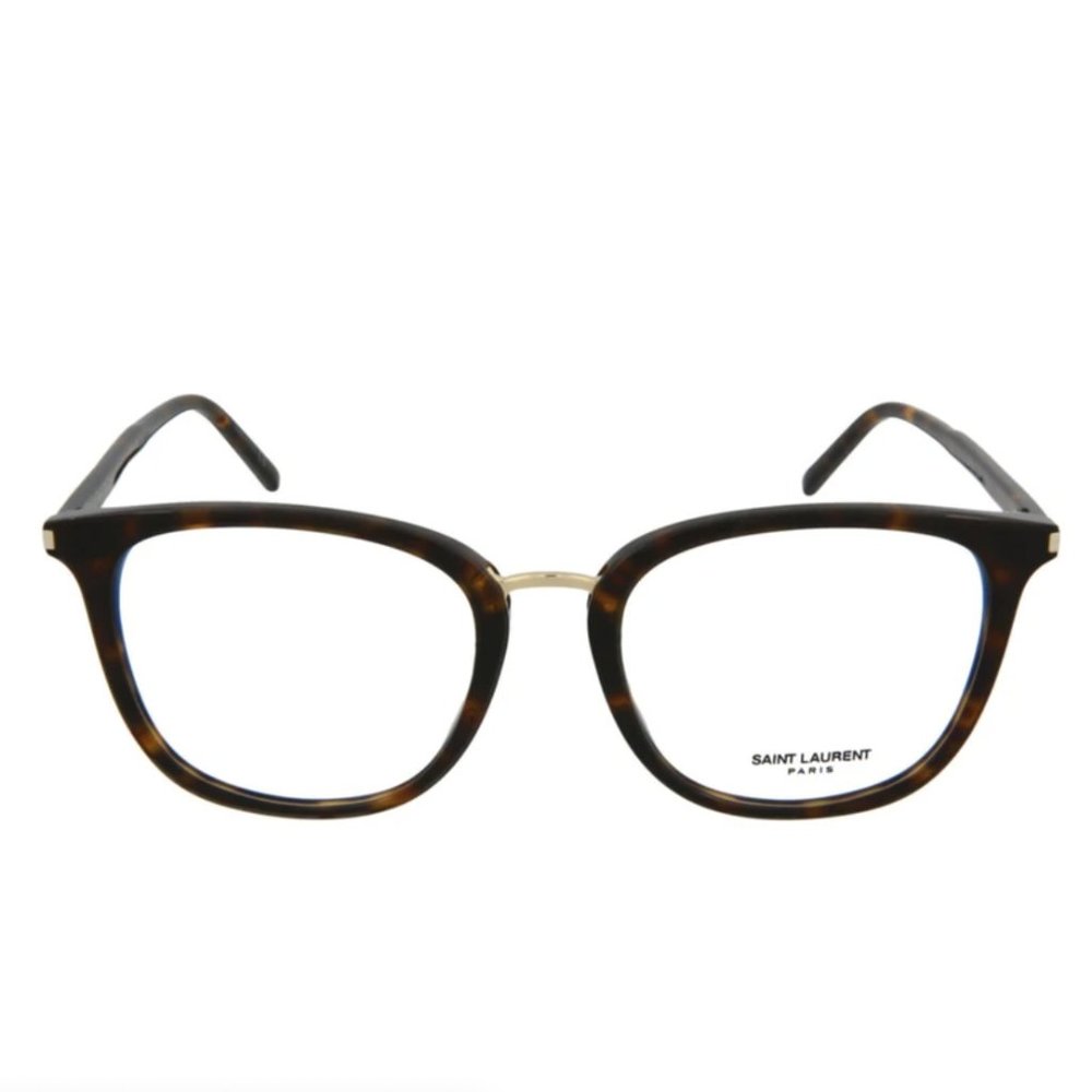 Saint Laurent Havana Brown Square Eyeglasses! - Picture 2 of 4